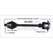 TrakMotive CV Axle Shaft - AD-8065