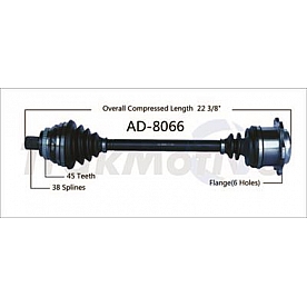 TrakMotive CV Axle Shaft - AD-8066