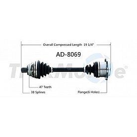 TrakMotive CV Axle Shaft - AD-8069
