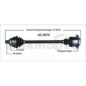 TrakMotive CV Axle Shaft - AD-8070