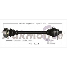 TrakMotive CV Axle Shaft - AD-8072