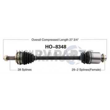 TrakMotive CV Axle Shaft - HO-8348