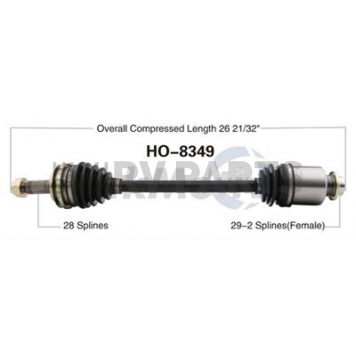 TrakMotive CV Axle Shaft - HO-8349