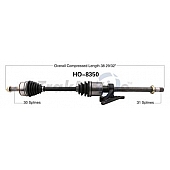 TrakMotive CV Axle Shaft - HO-8350