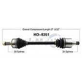 TrakMotive CV Axle Shaft - HO-8351