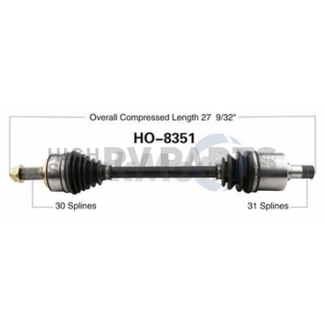 TrakMotive CV Axle Shaft - HO-8351