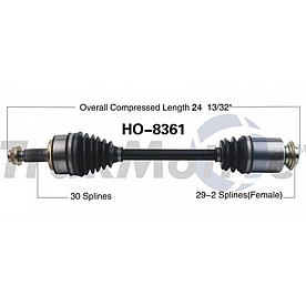 TrakMotive CV Axle Shaft - HO-8361