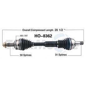 TrakMotive CV Axle Shaft - HO-8362