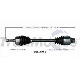 TrakMotive CV Axle Shaft - HO-8235