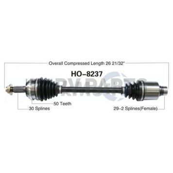 TrakMotive CV Axle Shaft - HO-8237