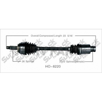 TrakMotive CV Axle Shaft - HO-8220