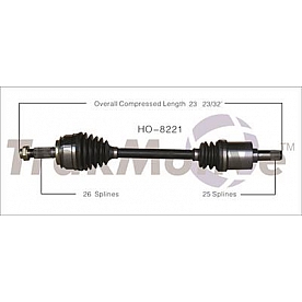 TrakMotive CV Axle Shaft - HO-8221