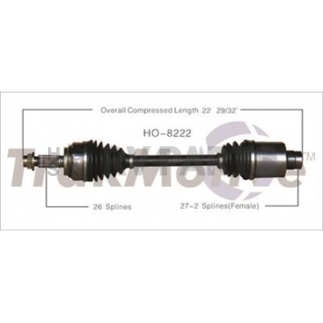 TrakMotive CV Axle Shaft - HO-8222