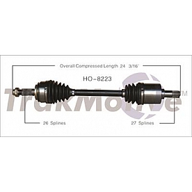TrakMotive CV Axle Shaft - HO-8223