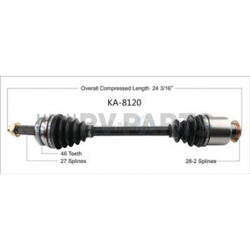 TrakMotive CV Axle Shaft - KA-8120
