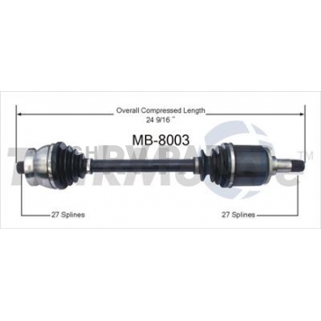 TrakMotive CV Axle Shaft - MB-8003