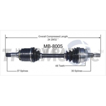 TrakMotive CV Axle Shaft - MB-8005