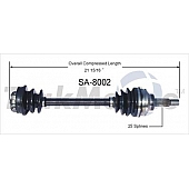TrakMotive CV Axle Shaft - SA-8002