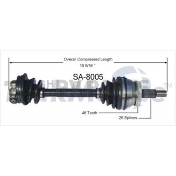 TrakMotive CV Axle Shaft - SA-8005
