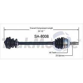 TrakMotive CV Axle Shaft - SA-8008