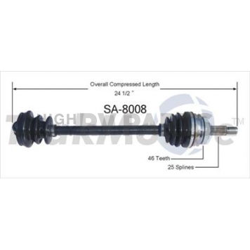 TrakMotive CV Axle Shaft - SA-8008