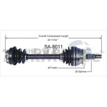 TrakMotive CV Axle Shaft - SA-8011