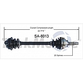 TrakMotive CV Axle Shaft - SA-8013