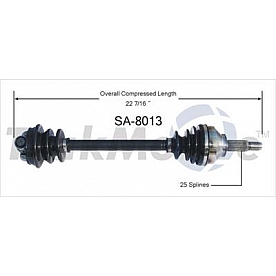 TrakMotive CV Axle Shaft - SA-8013