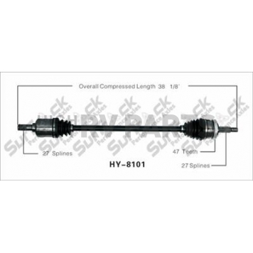 TrakMotive CV Axle Shaft - HY-8101