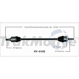 TrakMotive CV Axle Shaft - HY-8102