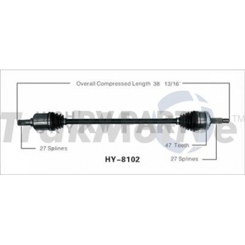 TrakMotive CV Axle Shaft - HY-8102