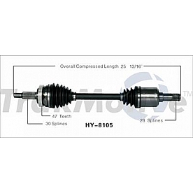 TrakMotive CV Axle Shaft - HY-8105