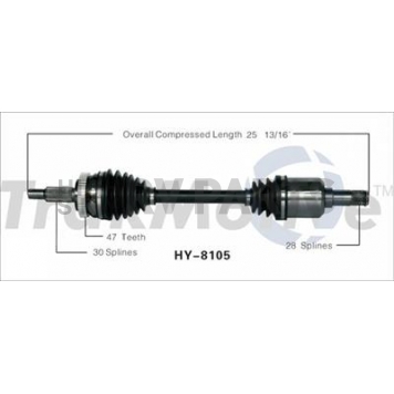 TrakMotive CV Axle Shaft - HY-8105