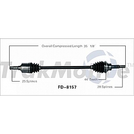 TrakMotive CV Axle Shaft - FD-8157