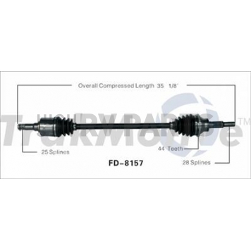 TrakMotive CV Axle Shaft - FD-8157