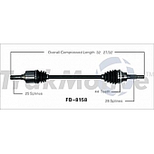 TrakMotive CV Axle Shaft - FD-8158