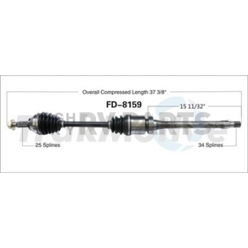 TrakMotive CV Axle Shaft - FD-8159