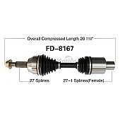 TrakMotive CV Axle Shaft - FD-8167