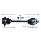 TrakMotive CV Axle Shaft - AD-8011