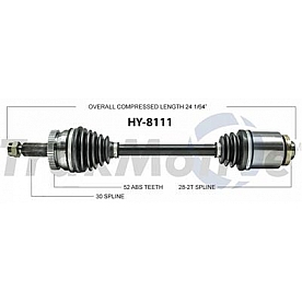 TrakMotive CV Axle Shaft - HY-8111