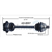 TrakMotive CV Axle Shaft - AD-8007