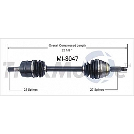 TrakMotive CV Axle Shaft - MI-8047