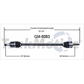 TrakMotive CV Axle Shaft - GM-8083