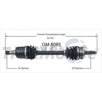 TrakMotive CV Axle Shaft - GM-8085