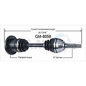 TrakMotive CV Axle Shaft - GM-8058