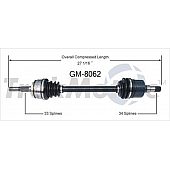 TrakMotive CV Axle Shaft - GM-8062