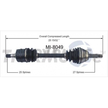 TrakMotive CV Axle Shaft - MI-8049
