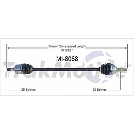 TrakMotive CV Axle Shaft - MI-8068