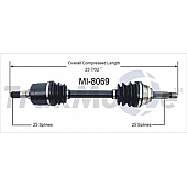 TrakMotive CV Axle Shaft - MI-8069