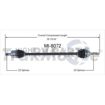 TrakMotive CV Axle Shaft - MI-8072
